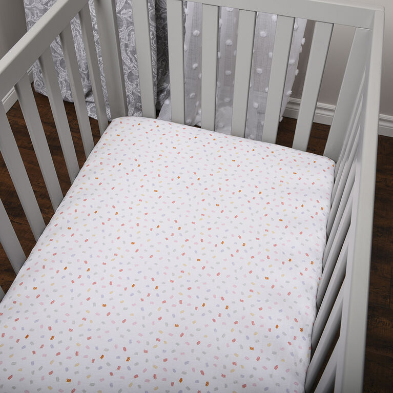 Baby's First by Nemcor, 2Pack Jersey Mini Crib Sheets, Floral Babies