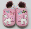 Tickle-toes Pink with Unicorn 100% Soft Leather Shoes 12-18 Months