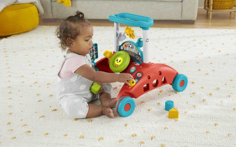 Fisher-Price - Trotteur ​Steady Speed à 2 côtés - Version anglaise et française