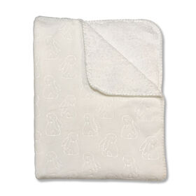 Koala Baby - Embossed Blanket Bunny - White