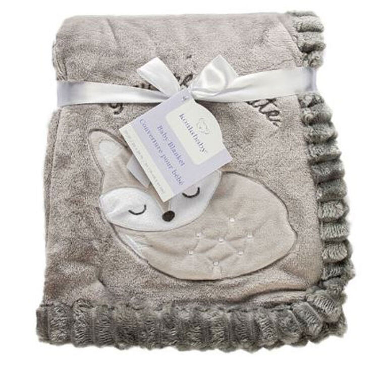 Koala Baby Ribbed Blanket Grey Fox Babies R Us Canada