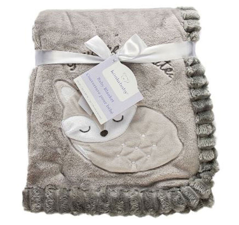Koala Baby Ribbed Blanket Grey Fox