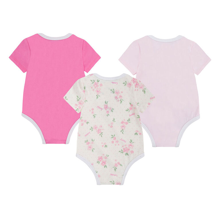 Levis 3 pack Bodysuits - Pink - Size 3 Months