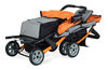 Foundations Splash of Colour Trio Sport 3 Passenger Stroller - Orange