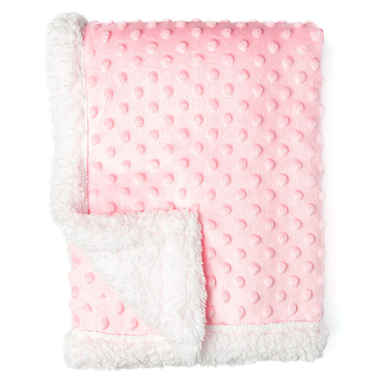 Tendertyme Pink Popcorn Sherpa Blanket