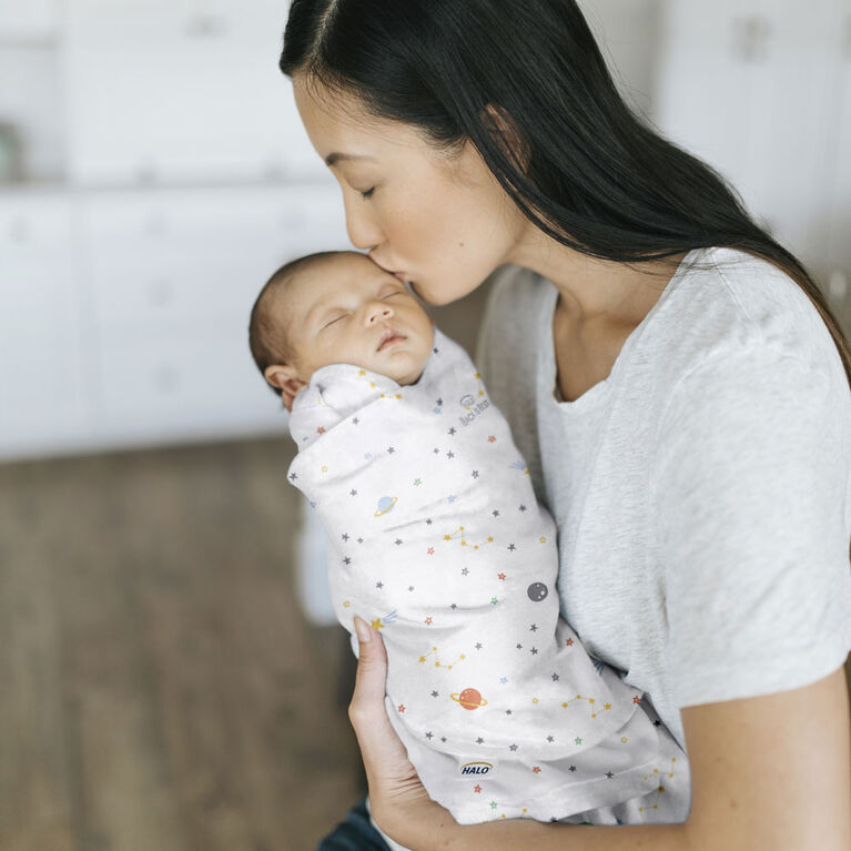 HALO SleepSack Swaddle - Cotton - Space Small 3-6 Months