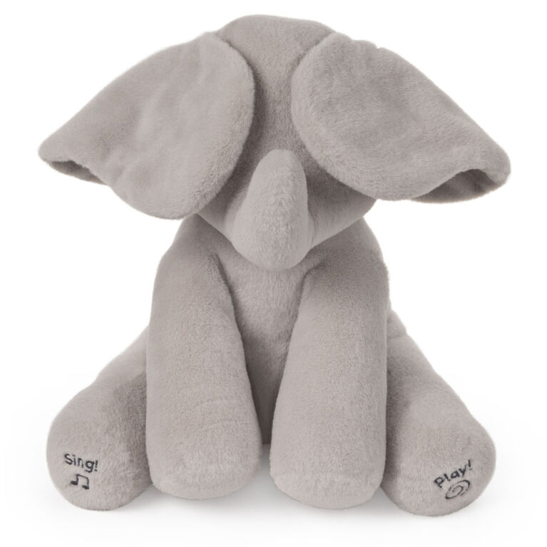 Baby GUND, Peluche animée Flappy l'éléphant, gris, 30,5 cm