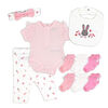 Lily & Jacks lapin rose 10 pi&egrave;ces ensemble 0-3M