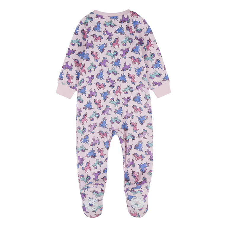 Converse Unicorn All Over Print Coverall Footed - Pink Foam - Size NB