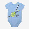 Rococo Bodysuit Blue Guitar Print "Little Rock Star"