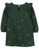 Robe en molleton à imprimé de papillon vert Carter's 3M