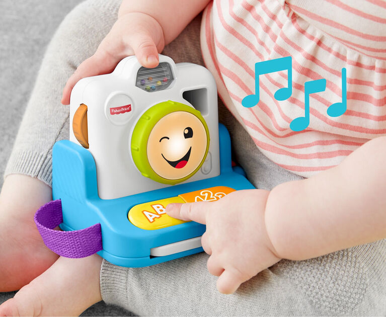 Fisher-Price Laugh & Learn Click & Learn Instant Camera - Bilingual Edition