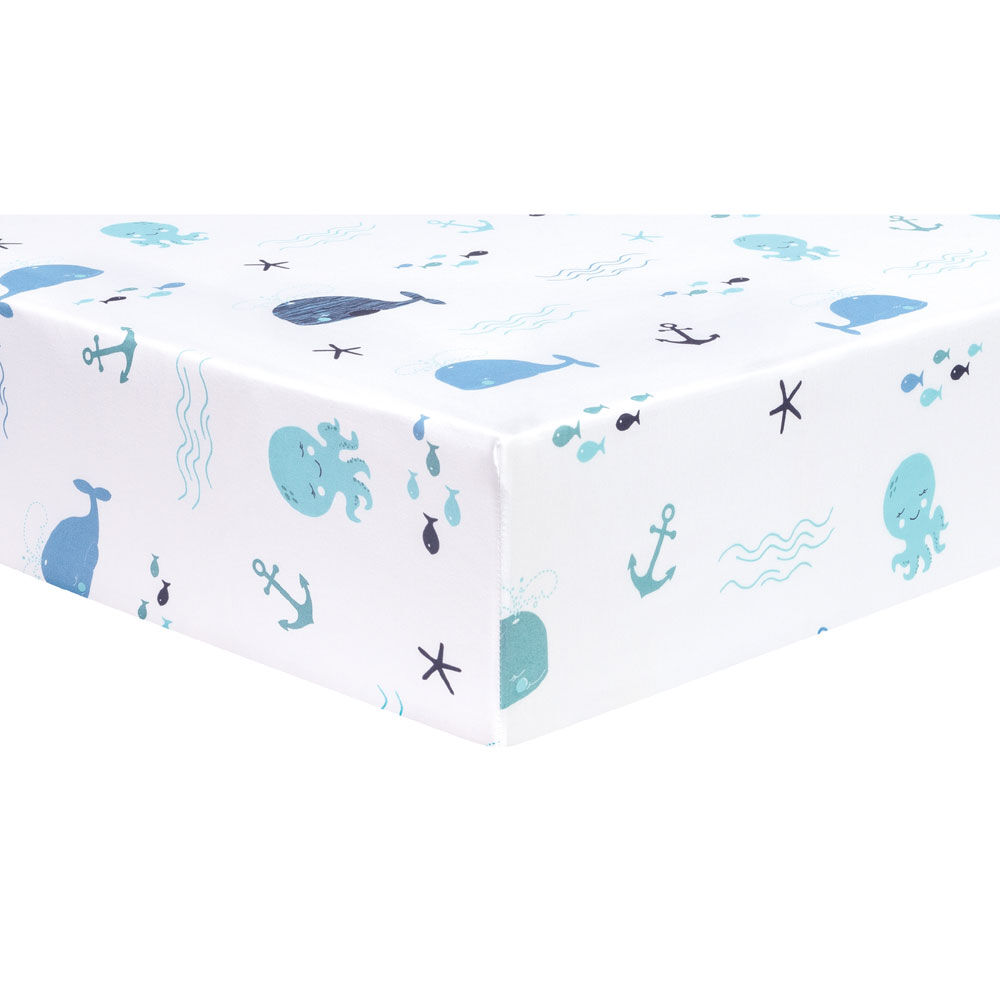 Sammy and Lou Nautical Adventure 4 Piece Crib Bedding Set
