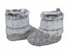 First Steps Gray Sweater Knit with Ombre Faux Fur Booties Size 2, 3-6 months