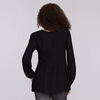 Motherhood - Long Sleeve Keyhole Blouse - Black - L