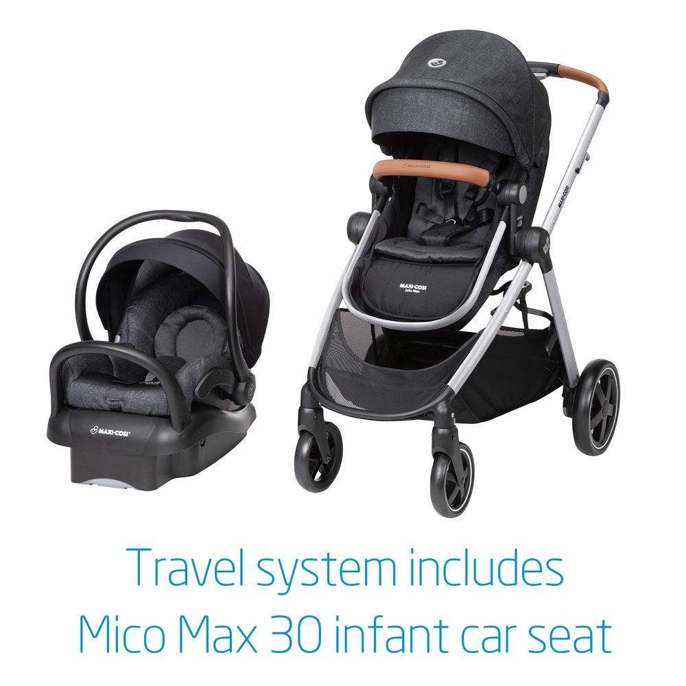 Maxi Cosi Zelia Max 5 in 1 Modular Travel System Nomad Black