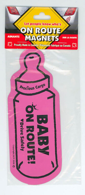 Baby On Route - Magnets - Baby Bottles - Assorted Colours - 1 per purchase