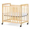 Lit de bébé Clearview SafetycraftMD de Foundations à côtés fixes, bois naturel.