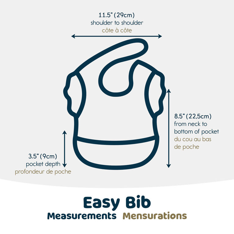 Tiny Twinkle - Mess Proof Easy Bib Ruffle - Tan Check 6-24M