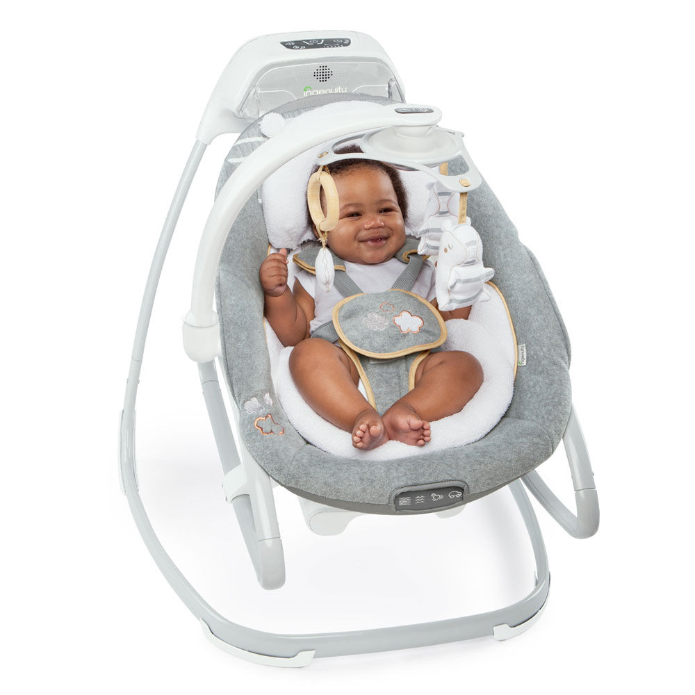 ingenuity boutique collection smartsize gliding swing & rocker