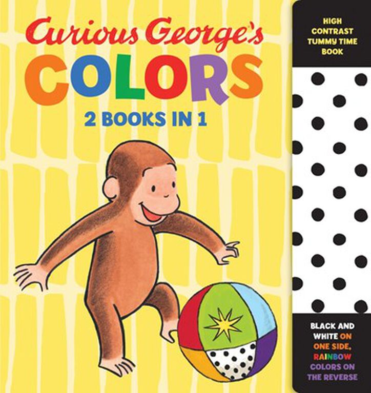 Curious George's Colors: High Contrast Tummy Time Book - English Edition