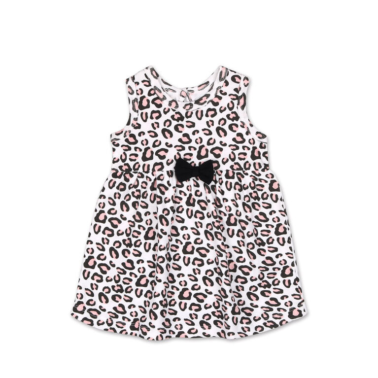 Koala Baby Short Sleeve Cheetah Print Dress - 24 Month