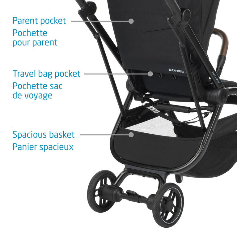 Maxi-Cosi - Bébé Confort Poussette Ultra Compacte Leona Noir