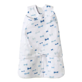 HALO SleepSack Swaddle - Micro Fleece - Blue Bowties - Small