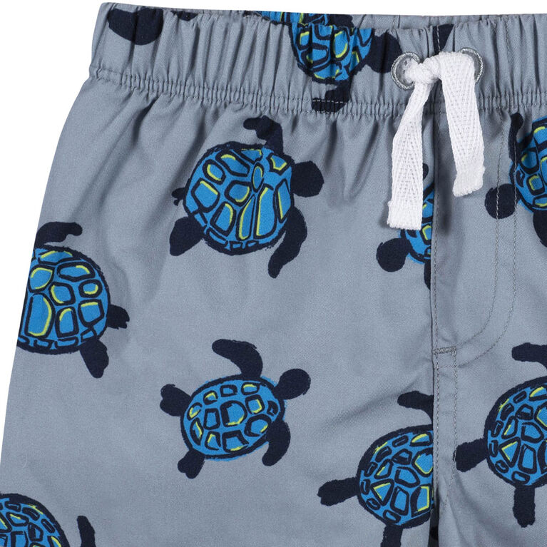 Gerber - 2-Piece Baby & Toddler Sea Friends Rash Guard & Swim Trunks Set - 12 months