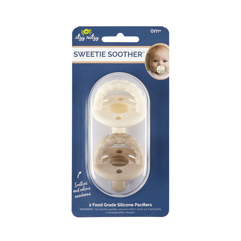 Itzy Ritzy Sweetie Soother 2pk - Toast and Buttercream