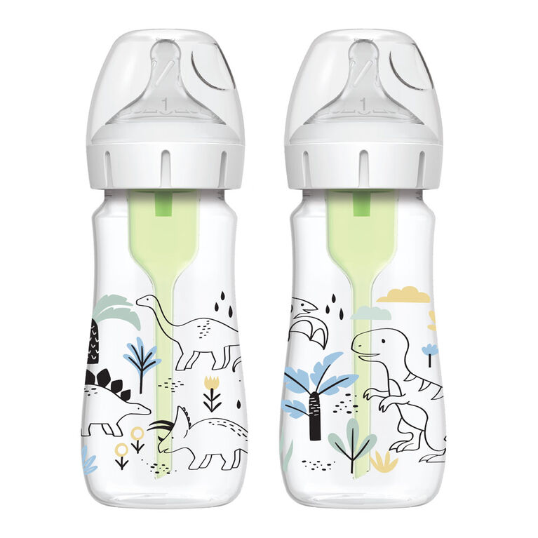 Dr. Brown's - Bouteille à col large 270ml Options+ Dino 2Pk