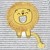 Just Born Baby Boys 2-Piece Organic Long Sleeve Onesies Bodysuit and Pant Set - Lil Lion 6-9 Months