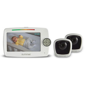 Summer Infant LookOut Duo 5.0 Inch Color Video Monitor with No-Hole PrestoMount