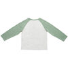 Jurassic Park - Raglan Long Sleeve Crew - Off White Heather & Green  - Size 2T - Toys R Us Exclusive
