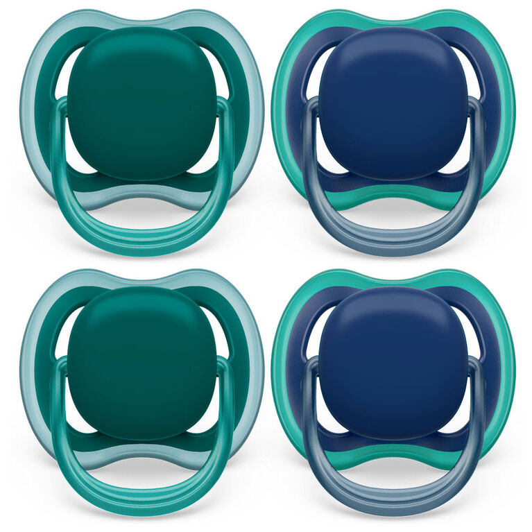 Avent Ultra Air Pacifier 6-18m opal /blue 4pk