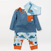 Lily & Jack Ensemble de jogging 3 pièces garçon : dinosaure bleu 12-18 mois