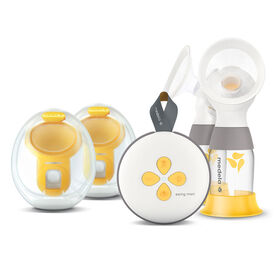 Medela Swing Maxi Pump Your Way Deluxe Bundle with Wearable In-Bra Collection Cups and PersonalFit Flex Breast Shields