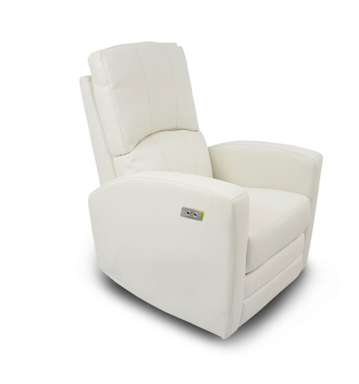 Habana Electric Bonded Leather Glider - White