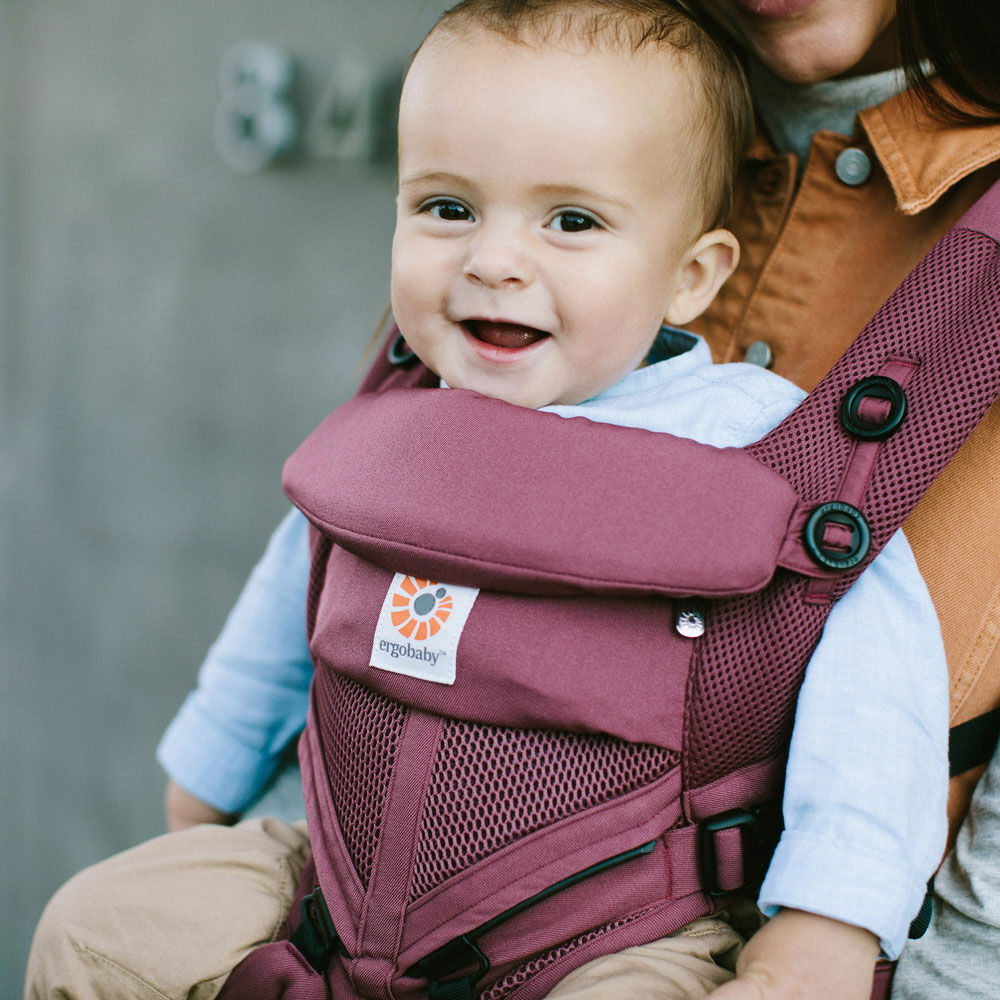 Ergobaby Omni 360 Cool Air Mesh All-in-One Ergonomic Baby Carrier - Plum