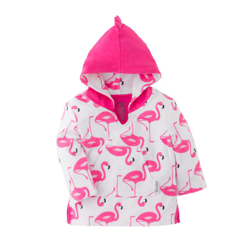Zoocchini - Baby Swim Coverup - Flamingo - 0-12m