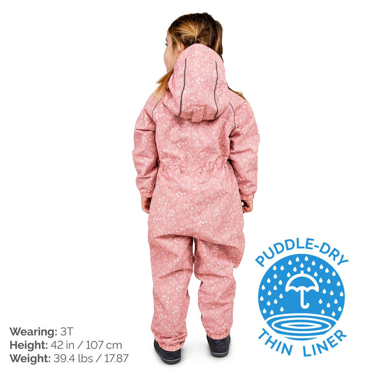 Combinaisons de Pluie L&eacute;g&egrave;res pour Enfants | Fleurs des Prairies - 3T (3-4A)