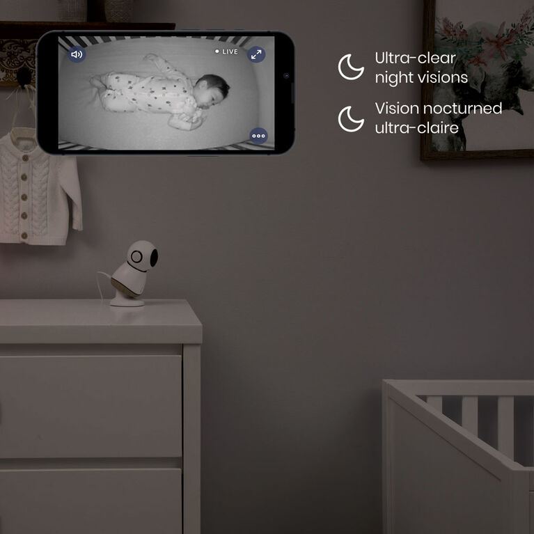 Moniteur pour bébé intelligente 360° de Safety 1st