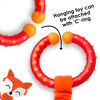 Diono Fox Character Car Seat Straps & Linkee Toy, Shoulder Pads for Baby, Infant, Toddler, 2 Pack Reversible Soft Seat Belt Cushion and Stroller Harness Covers Helps Prevent Strap irritation