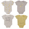Koala Baby 4-Pack Bodysuit - Yellow, Preemie