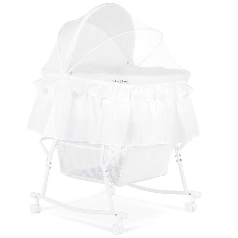Lacy Portable 2In1 Bassinet&Cradle-White
