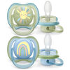 Avent Ultra Air Pacifier 0-6m sun /rainbow 4pk