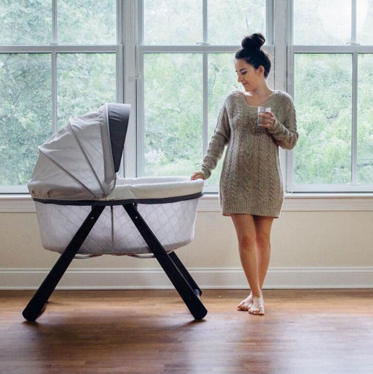 Ingenuity FoldAway Rocking Wood Bassinet - Carrington