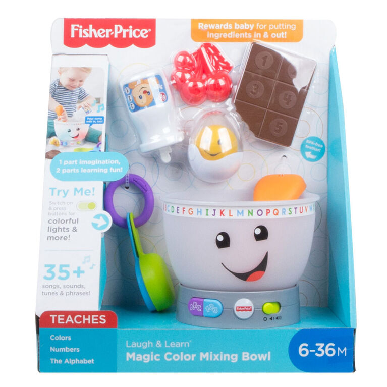 Fisher-Price - Rires et Éveil - Bol couleurs magiques - Édition bilingue