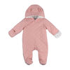 Rococo Quilted Pramsuit - Pink, 0-3 Months