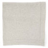 Baby Mode Signature Grey Knit Blanket with Border